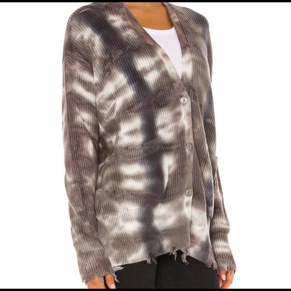 NWT YOUNG FABULOUS AND BROKE Indie Tie Dye Knit Button Cardigan - Picture 10 of 10